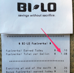 Bilo Fuel Perks Over 1 Dollar